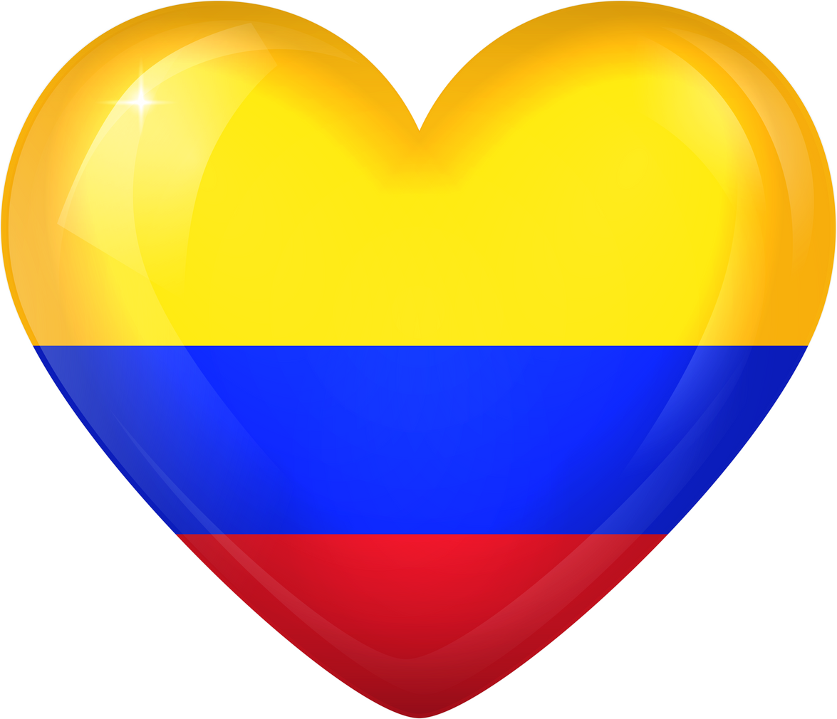 Colombia Heart Flag